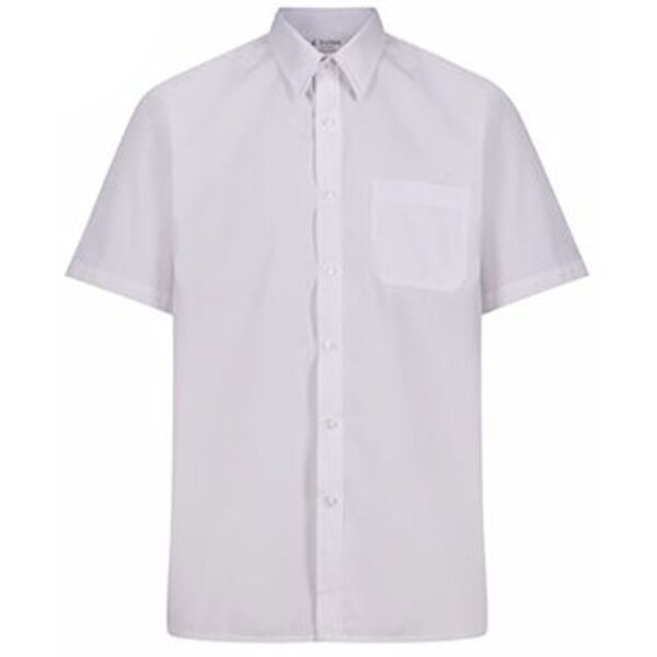 Short Sleeve Polycotton Shirts - Twin Pack -junior Thumbnail